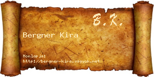 Bergner Kira névjegykártya